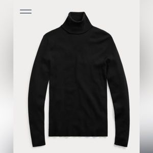 Ralph Lauren purple label slim fit ribbed pullover turtle neck